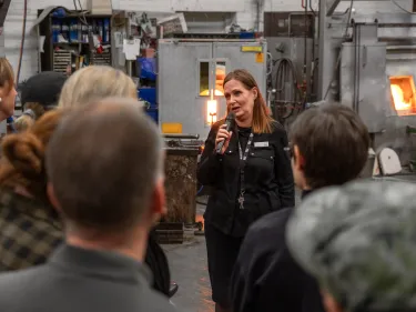 Guidning av Kosta Glasbruk