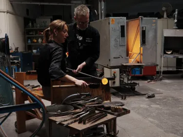 Prova på glasblåsning